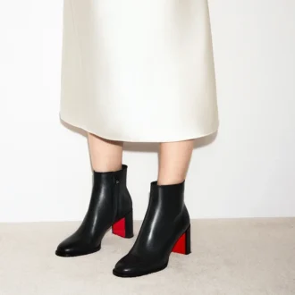 Adoxa – 70 Mm Ankle Boots – Calf Leather – Black – Women