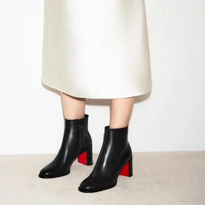 Adoxa – 70 Mm Ankle Boots – Calf Leather – Black – Women