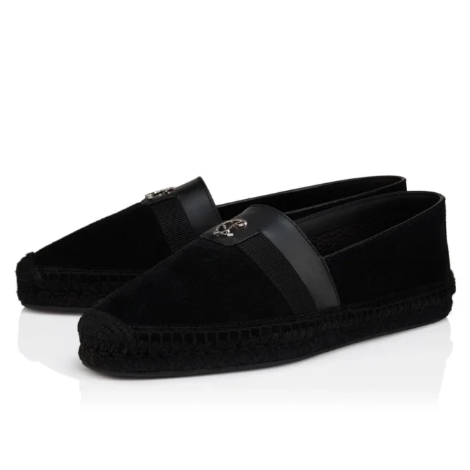 Alfarica – Espadrilles – Reversed Nubuck Leather – Black – Men