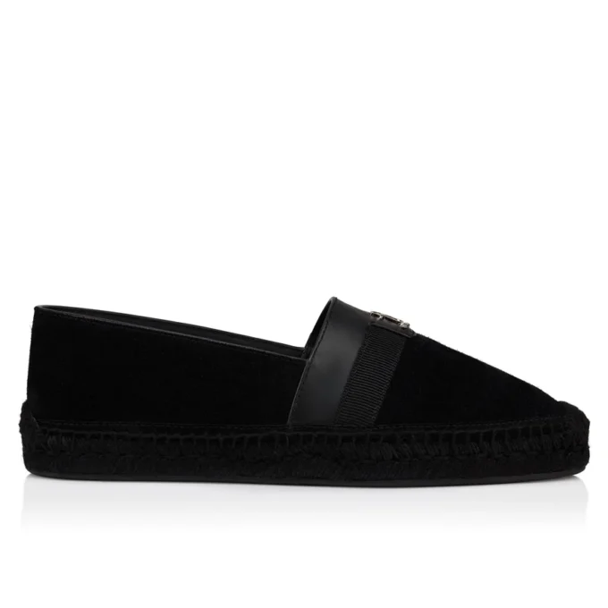 Alfarica – Espadrilles – Reversed Nubuck Leather – Black – Men