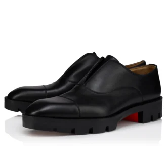 Alpha Lion – Oxfords – Calf Leather – Black – Men