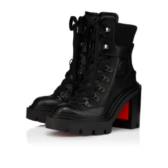 Armandine College – 70 Mm Boots – Waxed Calf Leather – Black – Women