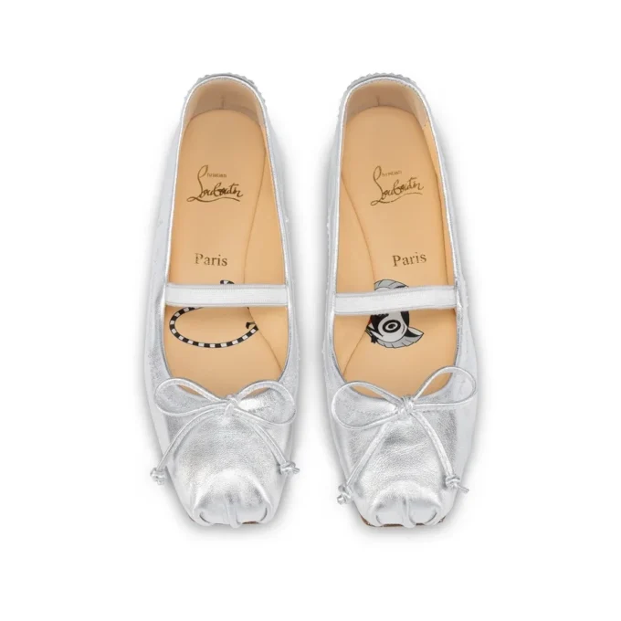 Baballet – Ballerinas – Iridescent Nappa Leather – Silver- Baby