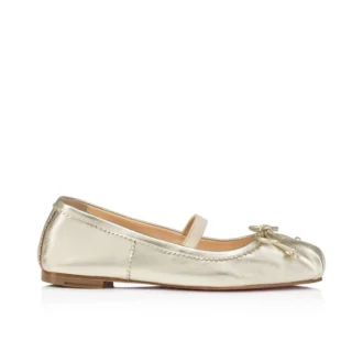 Baballet – Ballerinas – Laminated Nappa Leather – Platine – Kids