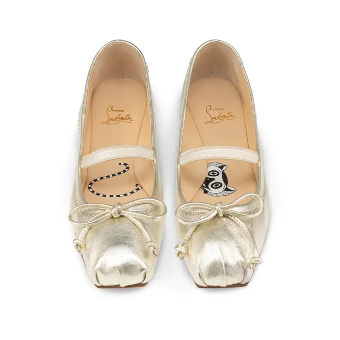 Baballet – Ballerinas – Laminated Nappa Leather – Platine – Kids Baballet – Ballerinas – Laminated Nappa Leather – Platine – Kids