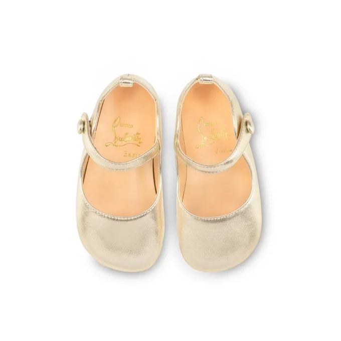 Baby Love Chick – Ballerinas – Laminated Nappa Leather – Platine – Baby Baby Love Chick – Ballerinas – Laminated Nappa Leather – Platine – Baby