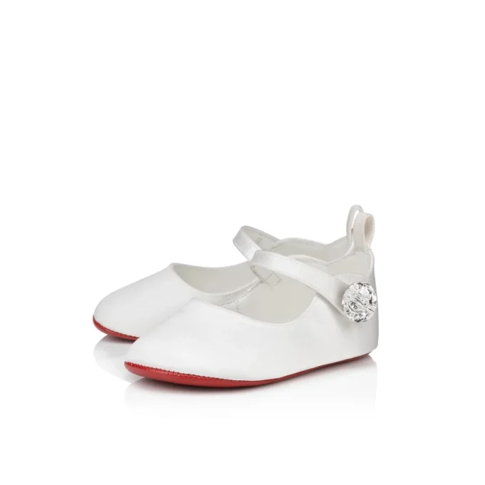 Baby Love Chick Strass – Ballerinas – Crepe Satin and Strass – Bianco – Baby Baby Love Chick Strass – Ballerinas – Crepe Satin and Strass – Bianco – Baby