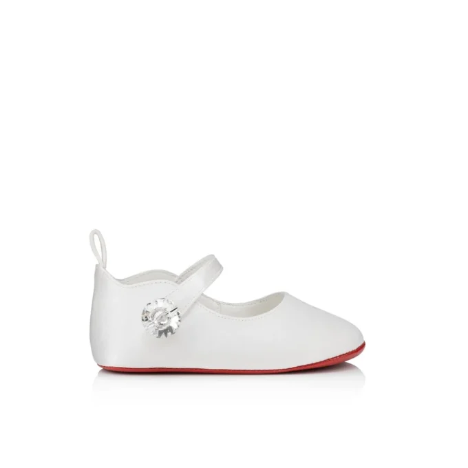 Baby Love Chick Strass – Ballerinas – Crepe Satin and Strass – Bianco – Baby Baby Love Chick Strass – Ballerinas – Crepe Satin and Strass – Bianco – Baby