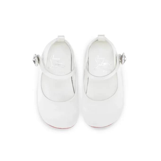 Baby Love Chick Strass – Ballerinas – Crepe Satin and Strass – Bianco – Baby Baby Love Chick Strass – Ballerinas – Crepe Satin and Strass – Bianco – Baby