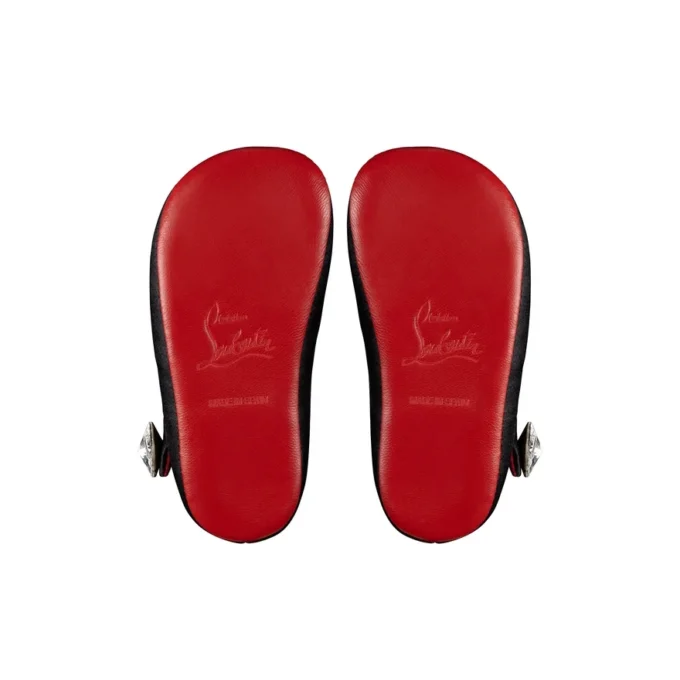 Baby Love Chick Strass – Ballerinas – Crepe Satin and Strass – Black – Baby