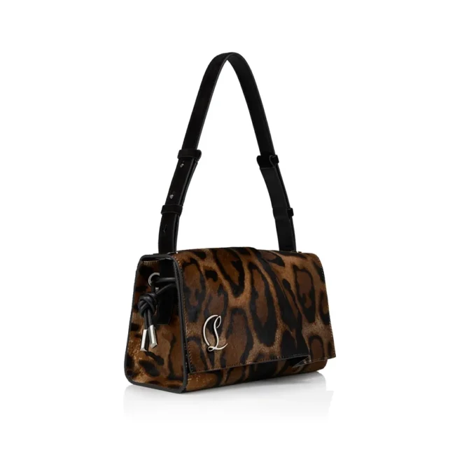 Baggy – Shoulder Bag – ‘Bengali’ Printed Hairy Calf Leather – Brown