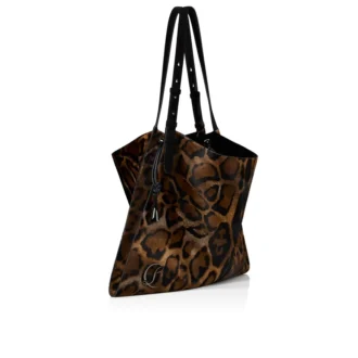 Baggy – Tote Bag – ‘Bengali’ Printed Hairy Calf Leather – Brown