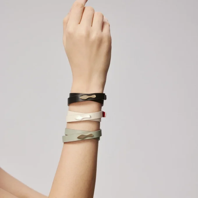 Bettina – Bracelet – Smooth Calf Leather – Black