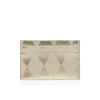 Bettina – Card Holder – Diamond-Shaped Laminated Lamb Nappa Leather – Light Platine Bettina – Card Holder – Diamond-Shaped Laminated Lamb Nappa Leather – Light Platine