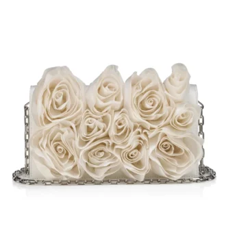 Bettina – Clutch – Crepe Satin – Bianco Bettina – Clutch – Crepe Satin – Bianco