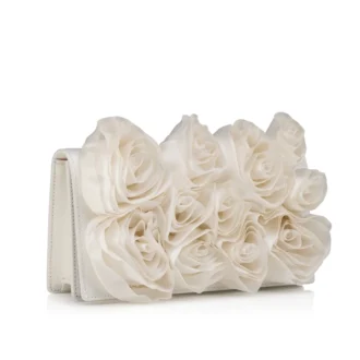 Bettina – Clutch – Crepe Satin – Bianco Bettina – Clutch – Crepe Satin – Bianco