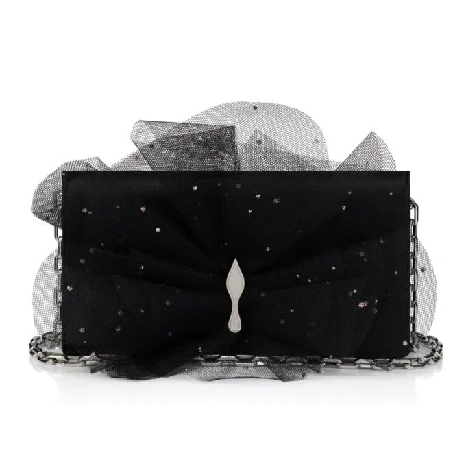 Bettina – Clutch – Crepe Satin – Black