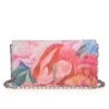 Bettina – Clutch – Peonies Printed China Fabric – Multicolor