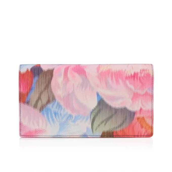 Bettina – Clutch – Peonies Printed China Fabric – Multicolor
