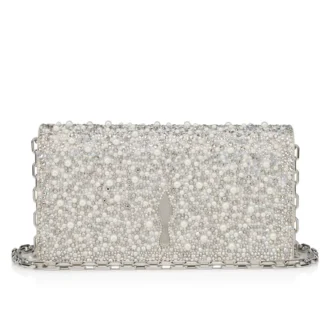 Bettina – Clutch – Suede, Strass and Pearls – Silver Bettina – Clutch – Suede, Strass and Pearls – Silver
