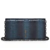 Bettina – Clutch – Watersnake Leather – Black