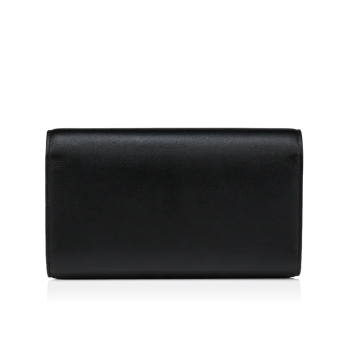 Bettina – Wallet on Chain – Lamb Nappa Leather – Black