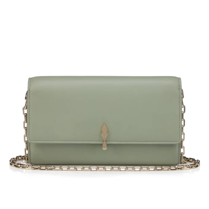 Bettina – Wallet on Chain – Lamb Nappa Leather – Haiiro