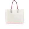 Cabata Large – Tote Bag – Calf Leather and Spikes – Bianco