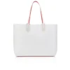 Cabata Large – Tote Bag – Calf Leather and Spikes – Bianco