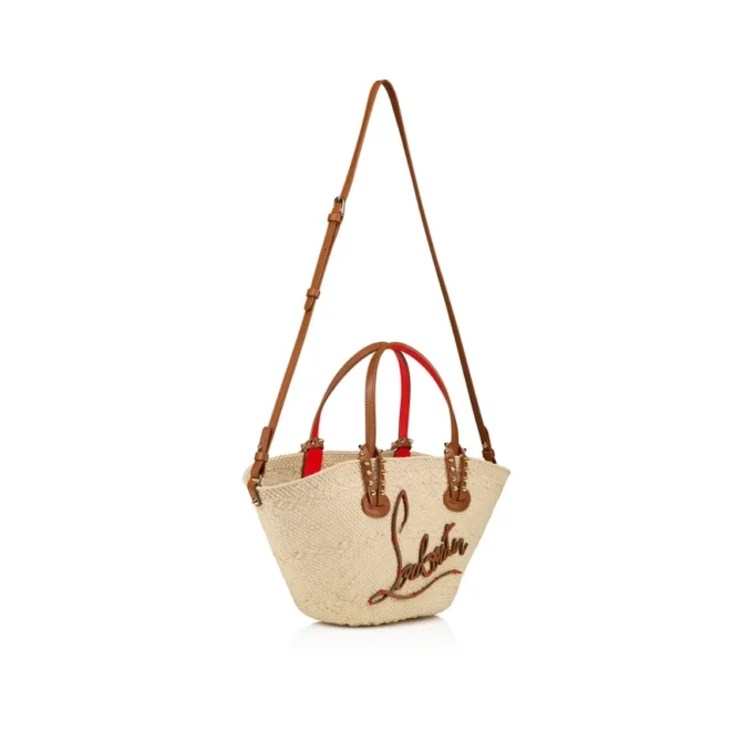 Cabata Mini – Tote Bag – Raffia and Calf Leather – Natural