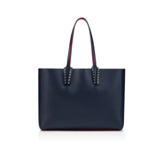 Cabata Small – Tote Bag – Calf Leather and Spikes – Zaffiro