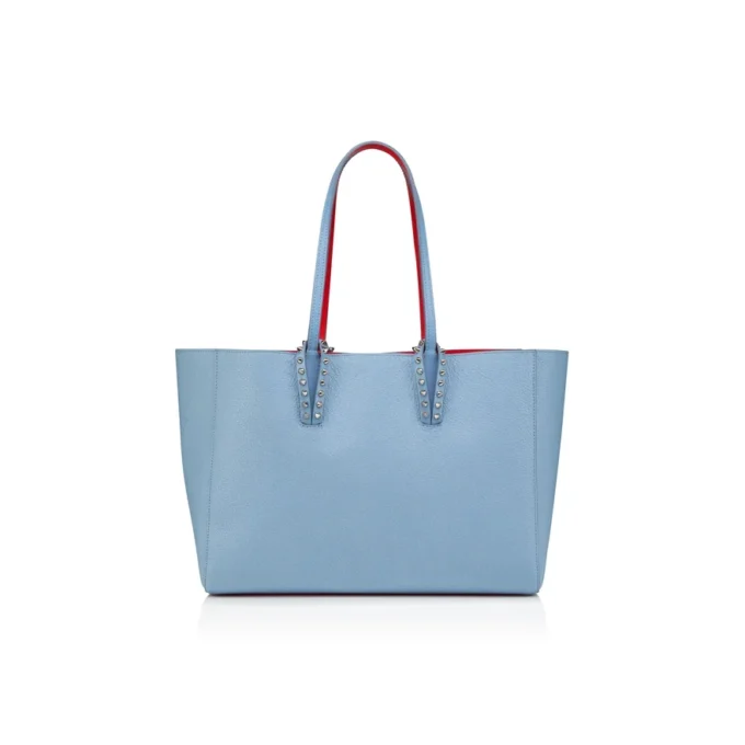 Cabata Small – Tote Bag – Grained Calf Leather – Ceruleo