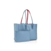 Cabata Small – Tote Bag – Grained Calf Leather – Ceruleo
