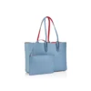 Cabata Small – Tote Bag – Grained Calf Leather – Ceruleo