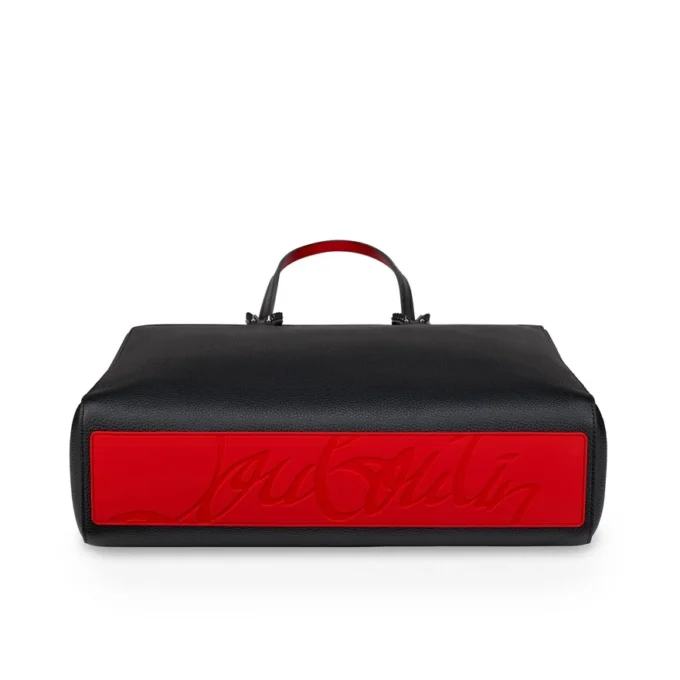 Cabata – Tote Bag – Calf Leather and Spikes – Black