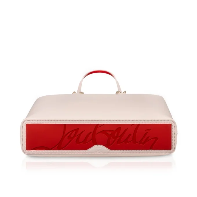 Cabata – Tote Bag – Calf Leather and Spikes – Leche