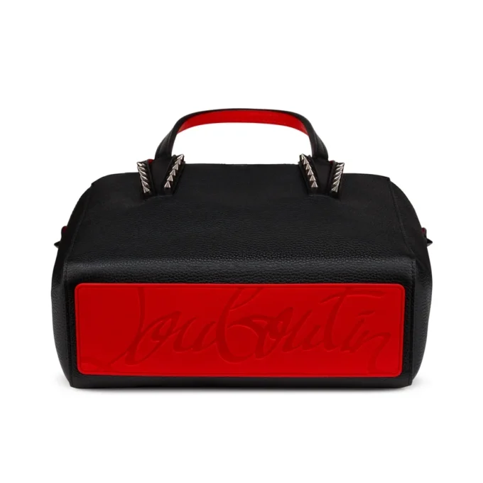 Cabata – Tote Bag – Soft Calf Leather and Spikes – Black