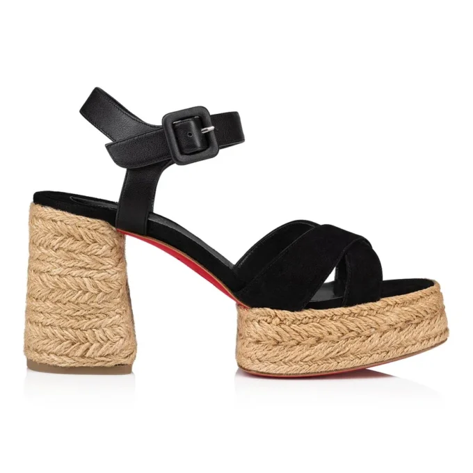 Calakala – 85 Mm Espadrilles – Suede and Calf Leather – Black – Women