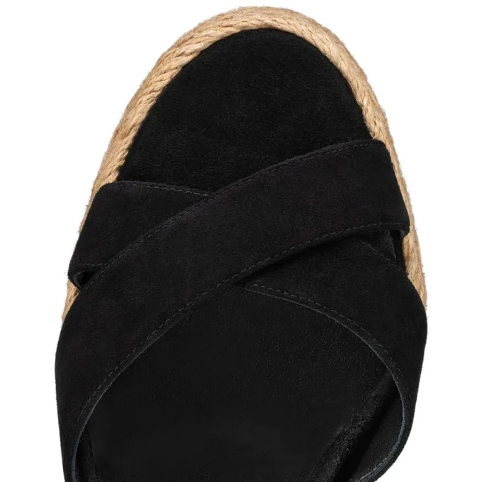 Calakala – 85 Mm Espadrilles – Suede and Calf Leather – Black – Women