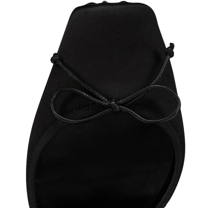 Cassia Annmac – 100 Mm Pumps – Crepe Satin and Mesh – Black – Women