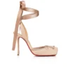 Cassia Lace up – 100 Mm Strappy Pumps – Crepe Satin – Blush – Women