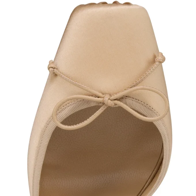 Cassia Lace up – 100 Mm Strappy Pumps – Crepe Satin – Nude 1 – Women