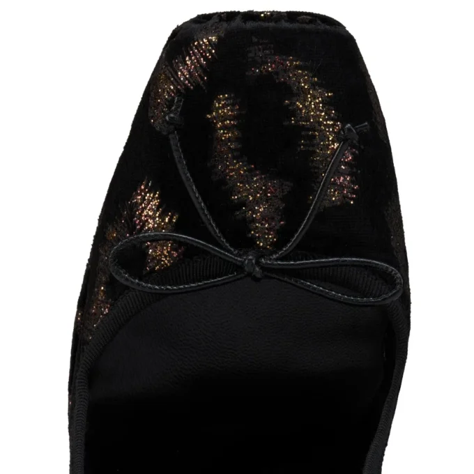 Cassia Nodo Alta – 160 Mm Pumps – ‘Leo by Night’ Embroidered Velvelt – Black – Women