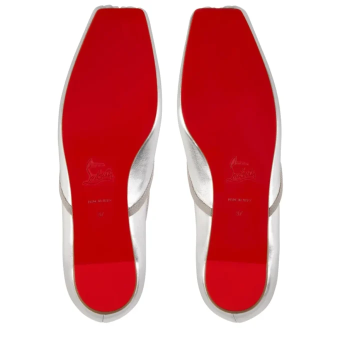 Cassiasticina – Ballerinas – Laminated Lamb Nappa Leather – Silver – Women