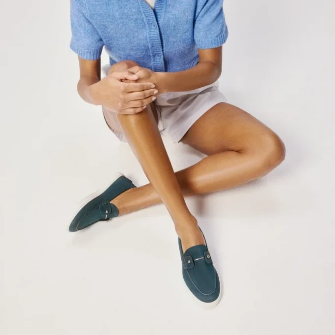 Chambeliboat – Boat Shoes – Reversed Calf Leather – Last Night – Women