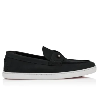 Chambeliboat – Boat Shoes – Reversed Nubuck Leather – Black – Men