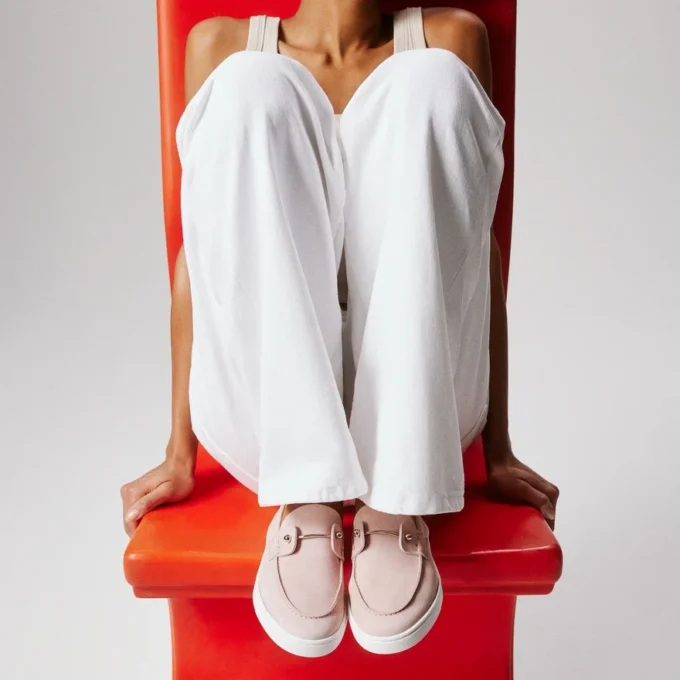 Chambeliboat – Boat Shoes – Reversed Nubuck Leather – Vintage Rose – Women