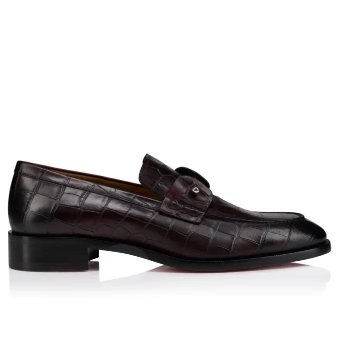Chambelimoc – Loafers – Alligator-Embossed Patinated Calf Leather – Amara – Men Chambelimoc – Loafers – Alligator-Embossed Patinated Calf Leather – Amara – Men