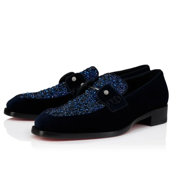 Chambelimoc Perla Night Strass – Loafers – Velvet and Strass – Last Night – Men