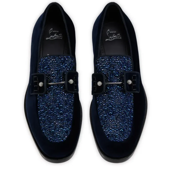 Chambelimoc Perla Night Strass – Loafers – Velvet and Strass – Last Night – Men